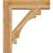 Ekena Millwork Merced Block Rough Sawn Bracket w/ Offset Brace, Western Red Cedar, 8"W x 32"D x 36"H BKT0806X32X36MRC05RWR - alternate 3